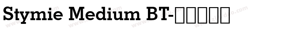 Stymie Medium BT字体转换